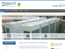 Tablet Screenshot of pirbrightaircon.com